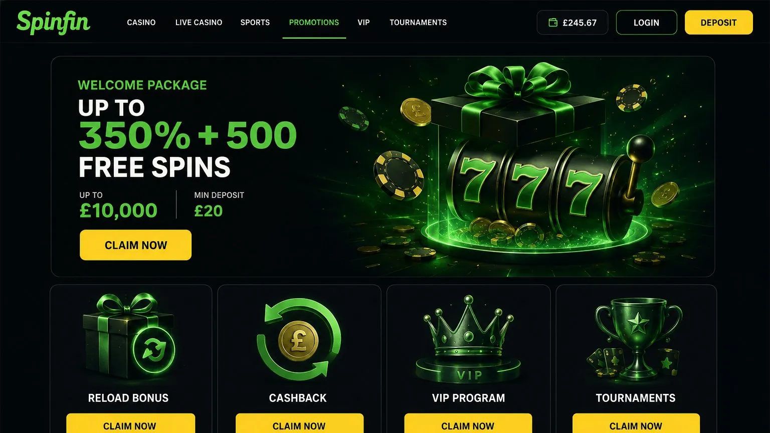 Spinfin Casino review: key facts and platform overview
