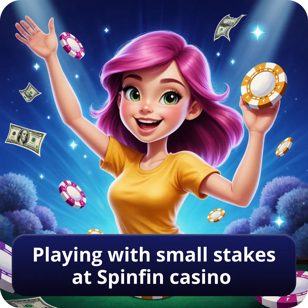 Playing with small stakes at Spinfin Casino